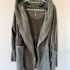 FREE PEOPLE Studio City Army Green
Open Cardigan Jacket